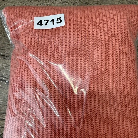 Free People Picnic Romper Ribbed Knit Collared Linen Cotton Salmon Playsuit xs - Picture 8 of 8